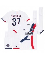 Paris Saint-Germain Milan Skriniar #37 Bortedraktsett Barn 2024-25 Korte ermer (+ bukser)